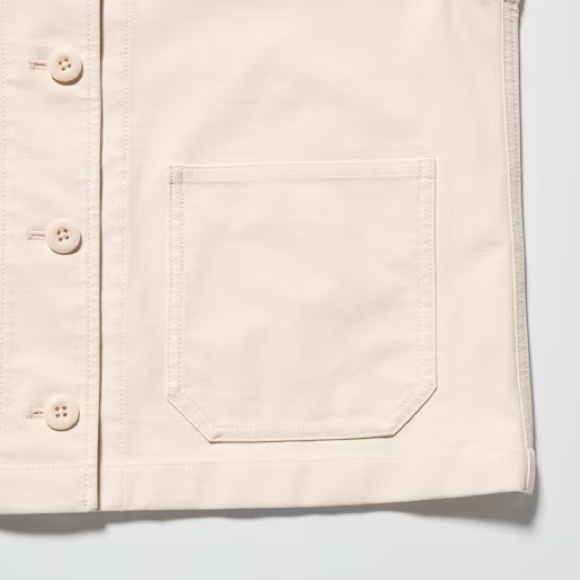 SOLD. UNIQLO Cropped Jacket with Patch Pockets - Picture 10 of 12